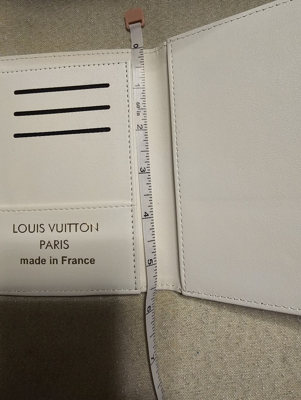 White Colorful Passport Holder With Card Slots - Picture 4 of 7